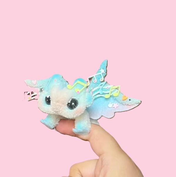 Musical Note Poseable Mini Pipe Cleaner Dragon Handmade Gift