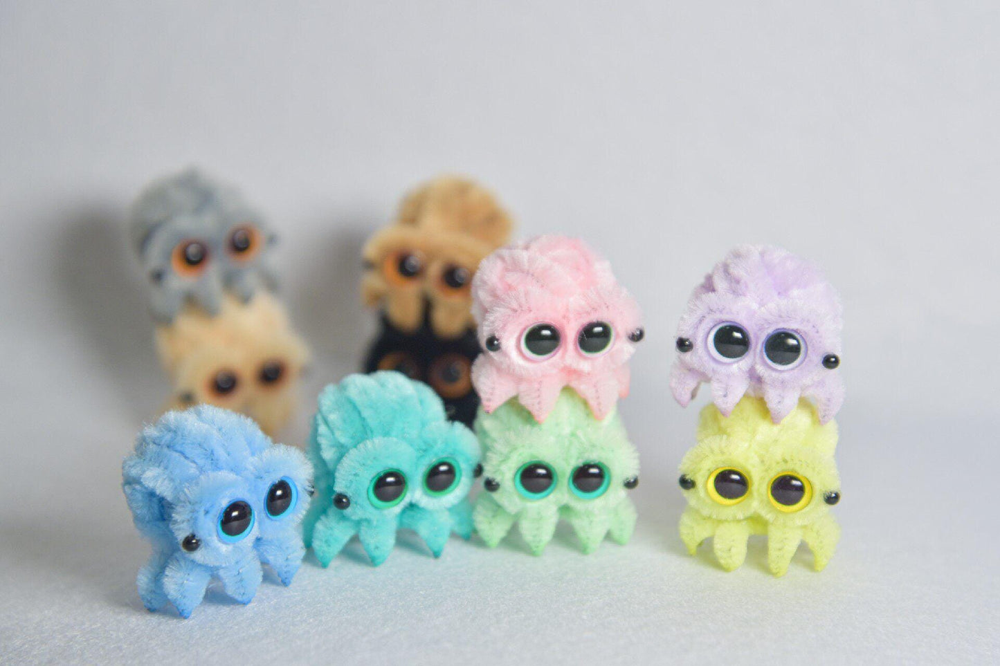 Pipe Cleaner Mini Spider Handmade Cute Desk Buddy Lucas Spider Gift