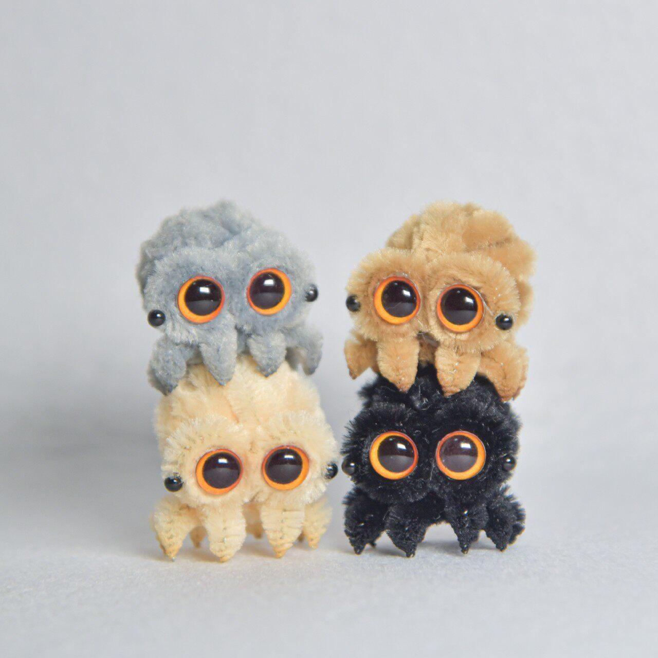 Pipe Cleaner Mini Spider Handmade Cute Desk Buddy Lucas Spider Gift