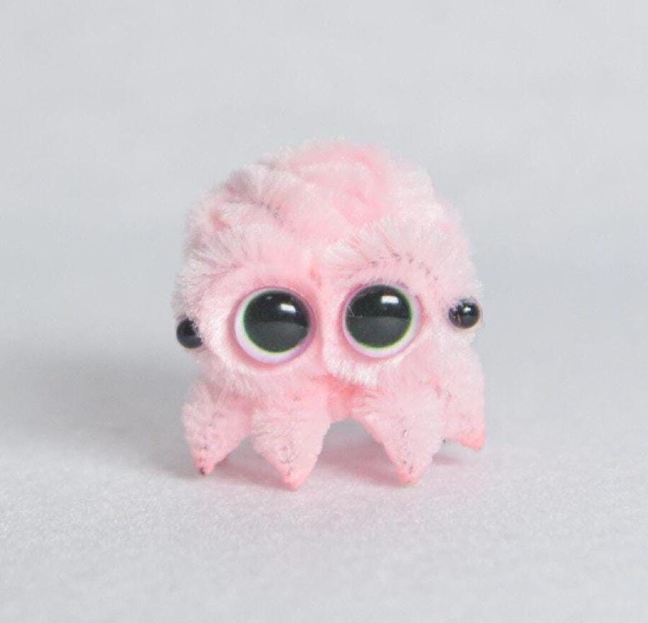 Pipe Cleaner Mini Spider Handmade Cute Desk Buddy Lucas Spider Gift