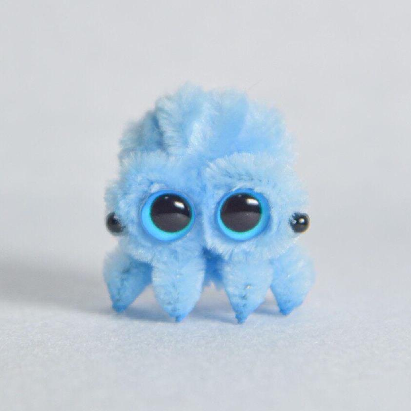 Pipe Cleaner Mini Spider Handmade Cute Desk Buddy Lucas Spider Gift