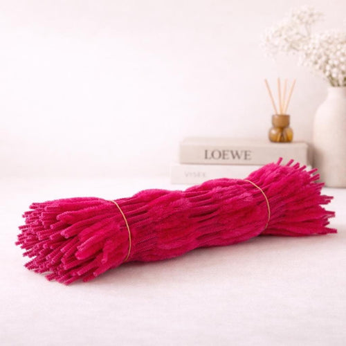100Pcs Wavy Pipe Cleaners Colorful Chenille Stems for DIY Crafts