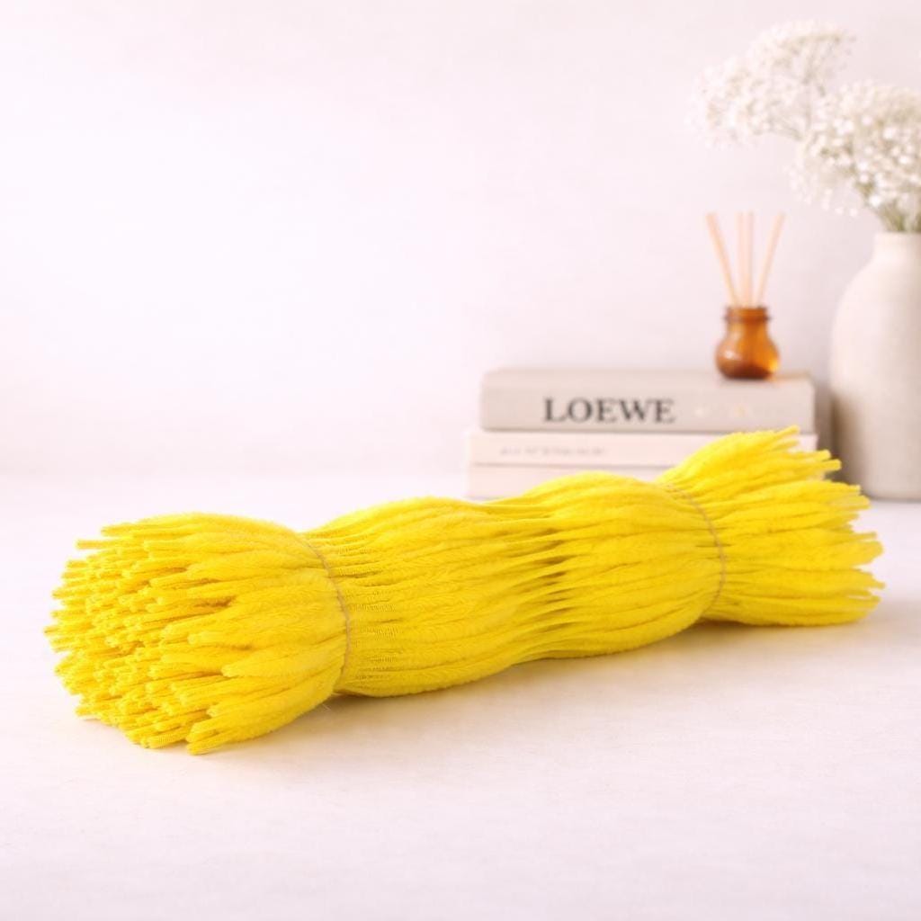 100Pcs Wavy Pipe Cleaners Colorful Chenille Stems for DIY Crafts