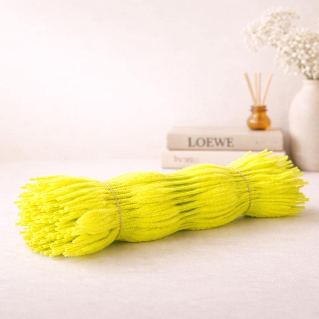 100Pcs Wavy Pipe Cleaners Colorful Chenille Stems for DIY Crafts
