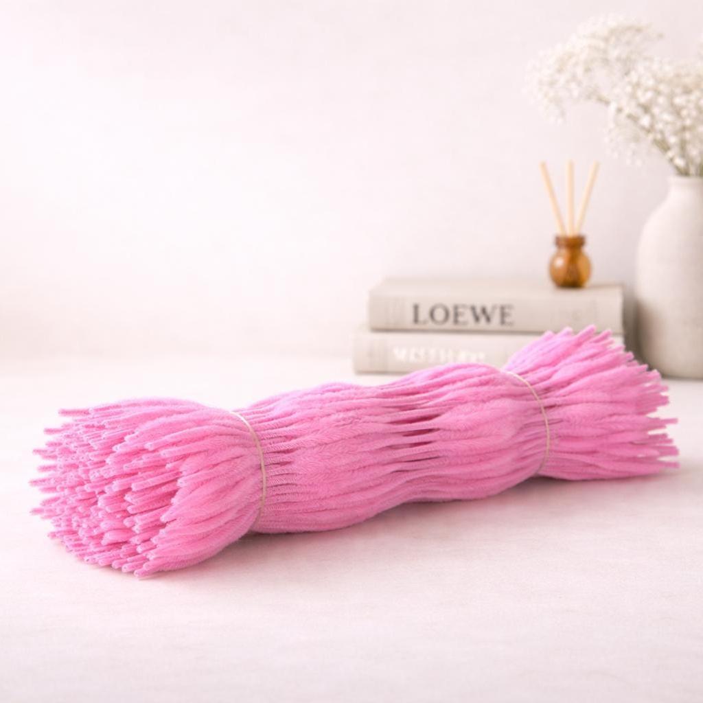 100Pcs Wavy Pipe Cleaners Colorful Chenille Stems for DIY Crafts