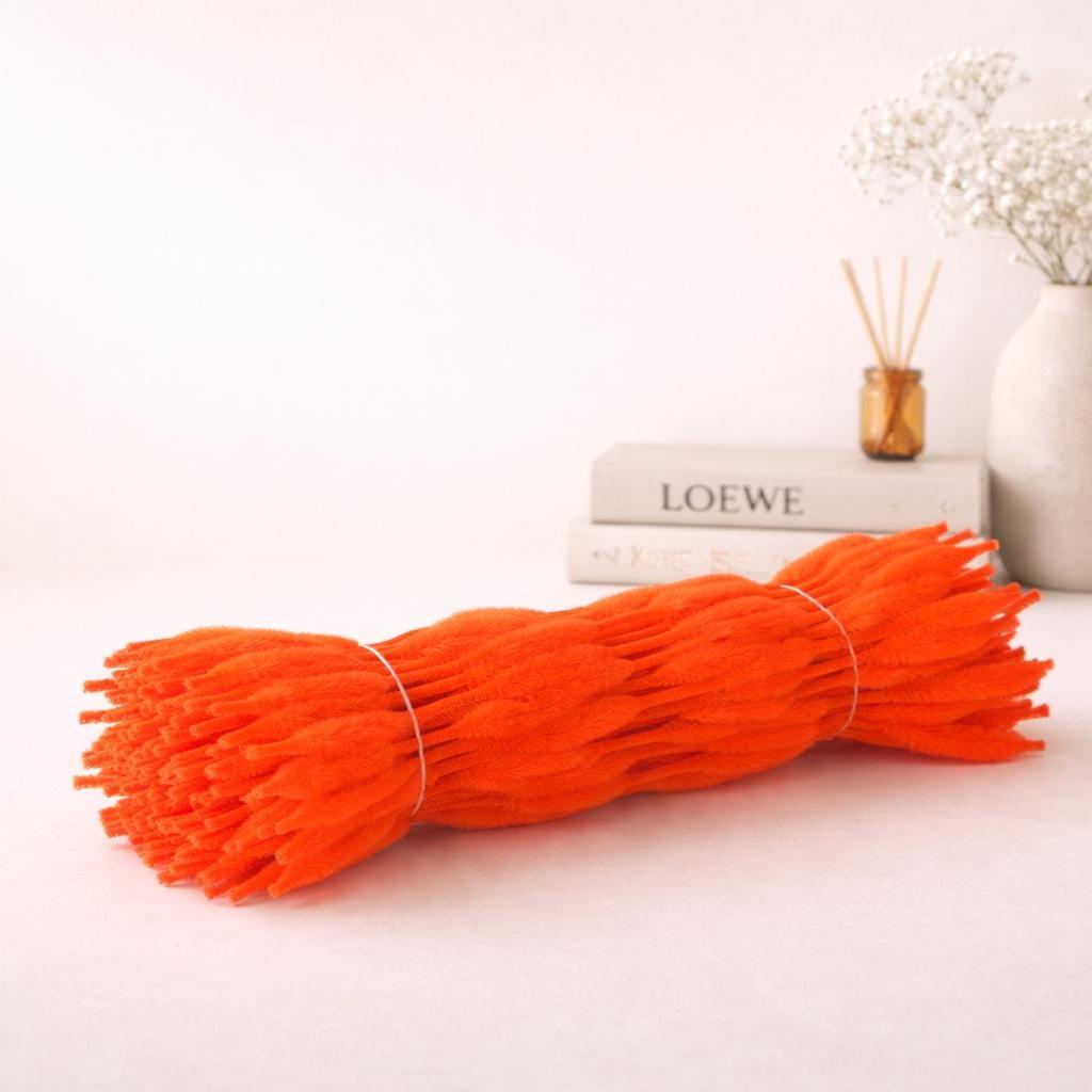 100Pcs Wavy Pipe Cleaners Colorful Chenille Stems for DIY Crafts