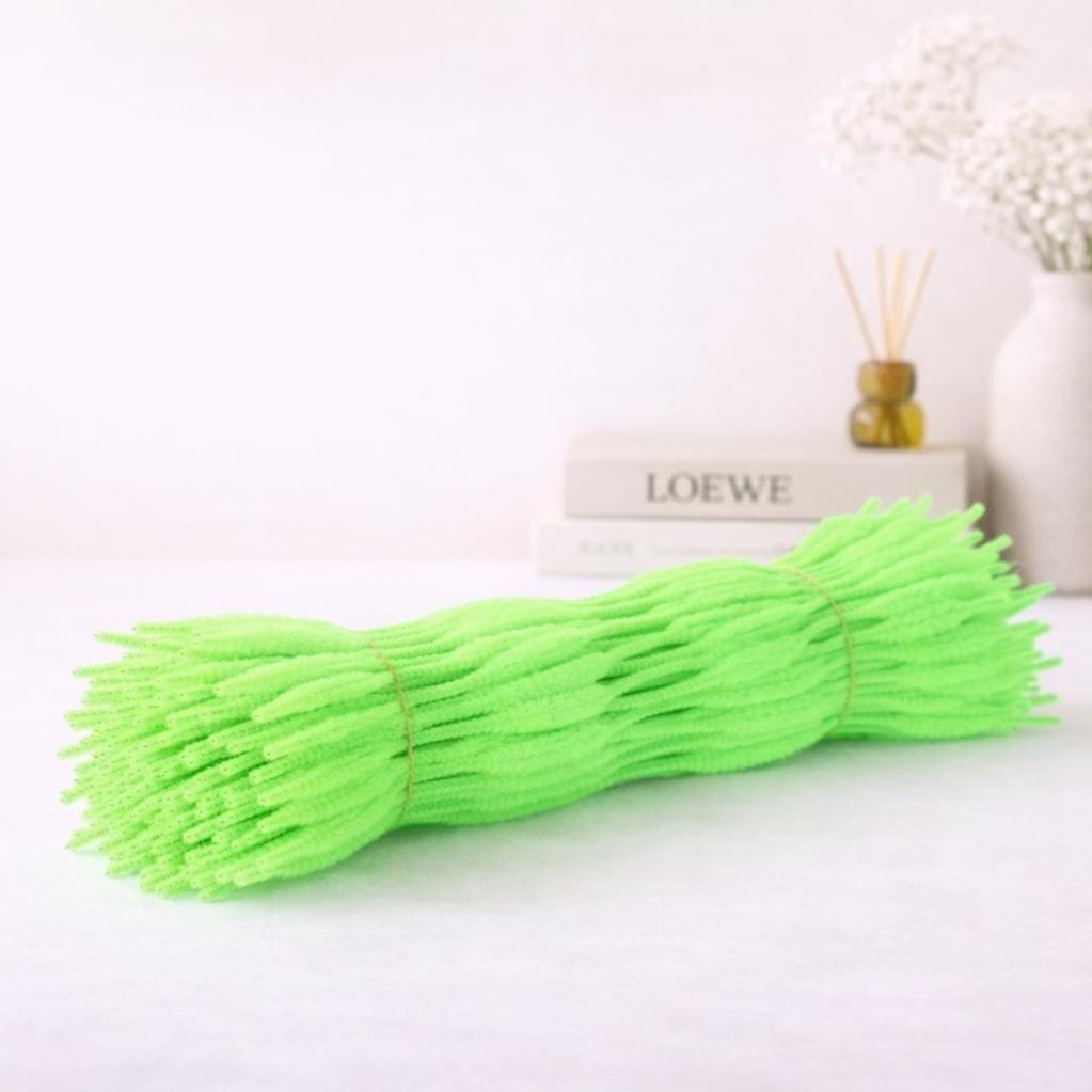 100Pcs Wavy Pipe Cleaners Colorful Chenille Stems for DIY Crafts