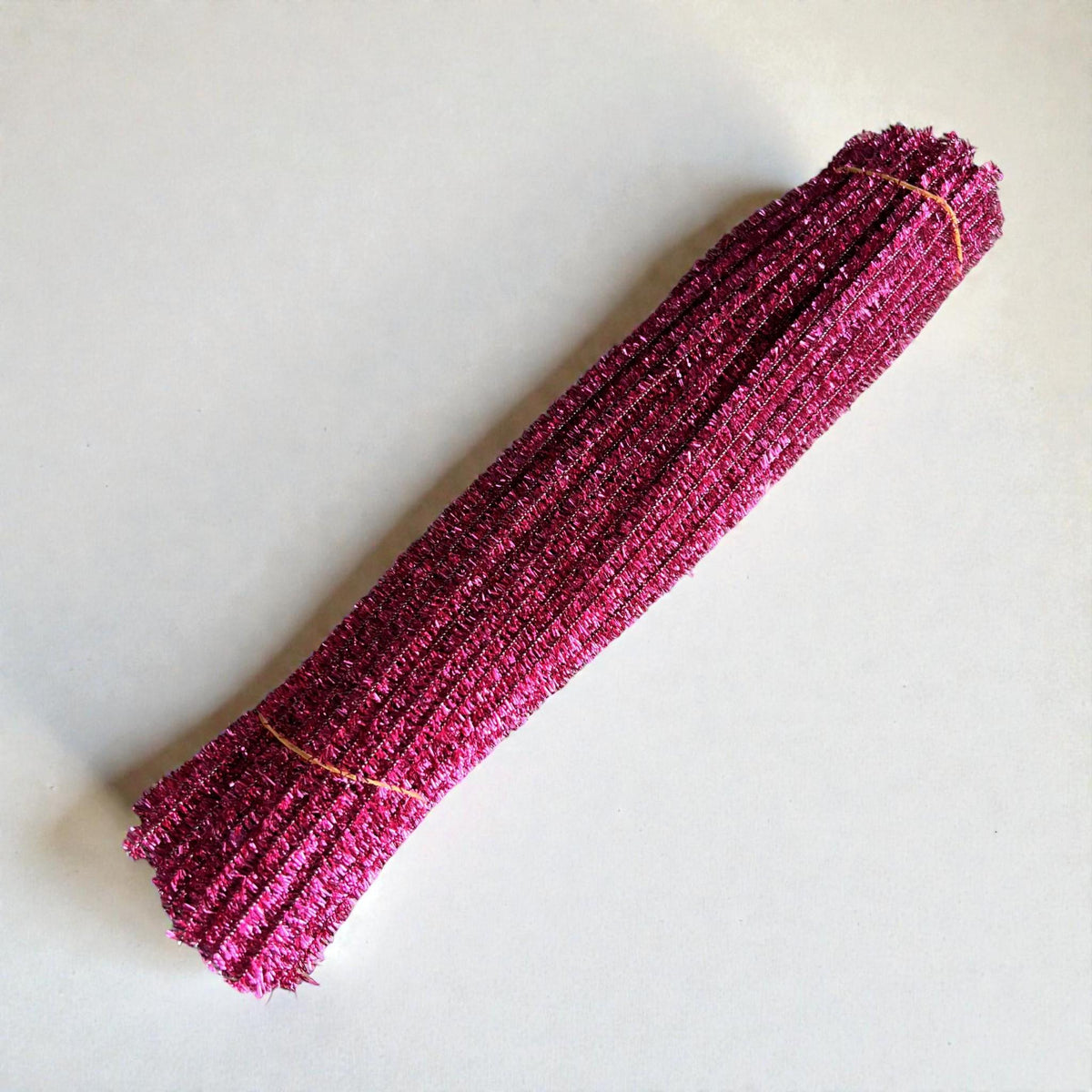 100Pcs 6mm Glitter Pipe Cleaners Sparkly Chenille Stems 30cm 22 Colors