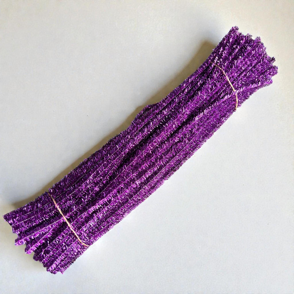 100Pcs 6mm Glitter Pipe Cleaners Sparkly Chenille Stems 30cm 22 Colors