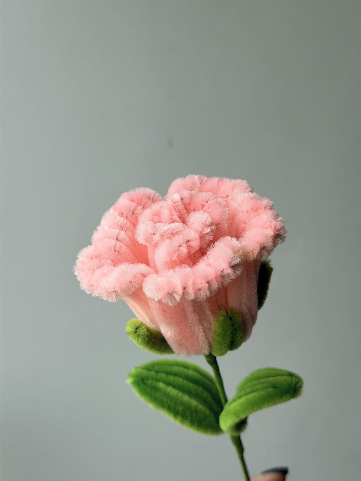 Handmade Pipe Cleaner Rose, Colorful Chenille Stem Flower, Single Faux Rose, Cute Gift, Floral Decor