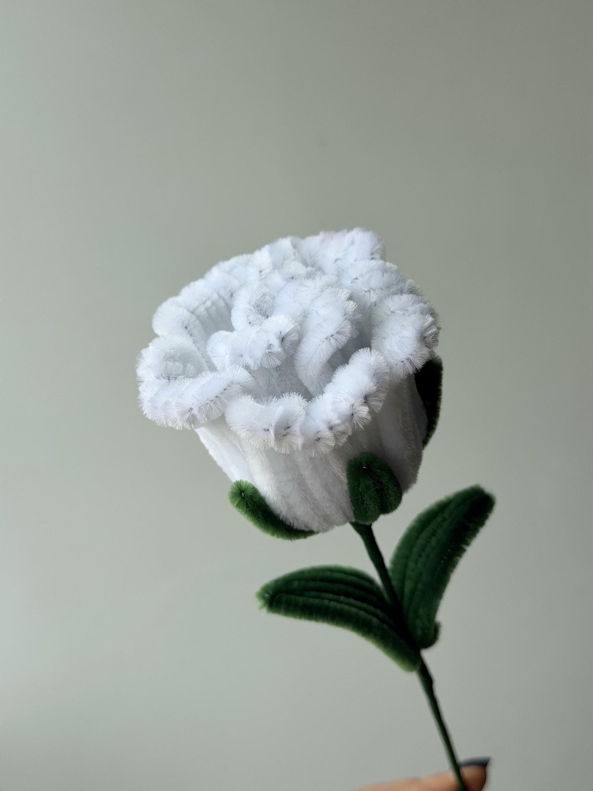 Handmade Pipe Cleaner Rose, Colorful Chenille Stem Flower, Single Faux Rose, Cute Gift, Floral Decor