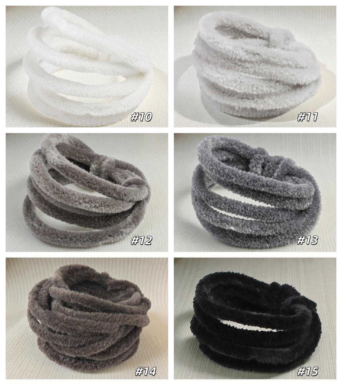 3Pcs 9mm×120cm Wool Pipe Cleaners for DIY Crafts