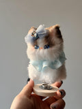 Handmade Chenille Animal Toy, Spring Base Art Doll, Collectible Desk Decoration