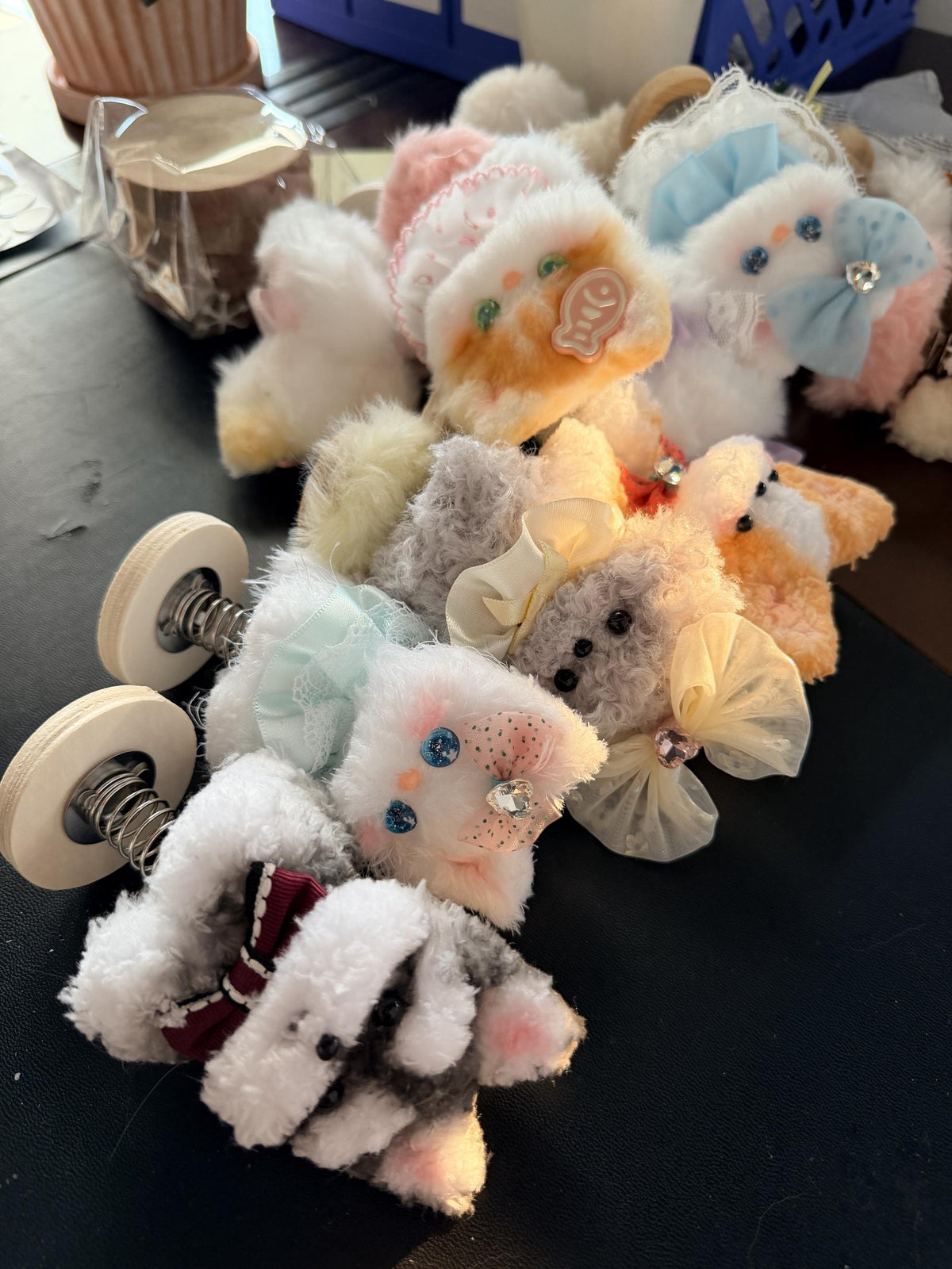 Handmade Chenille Animal Toy, Spring Base Art Doll, Collectible Desk Decoration