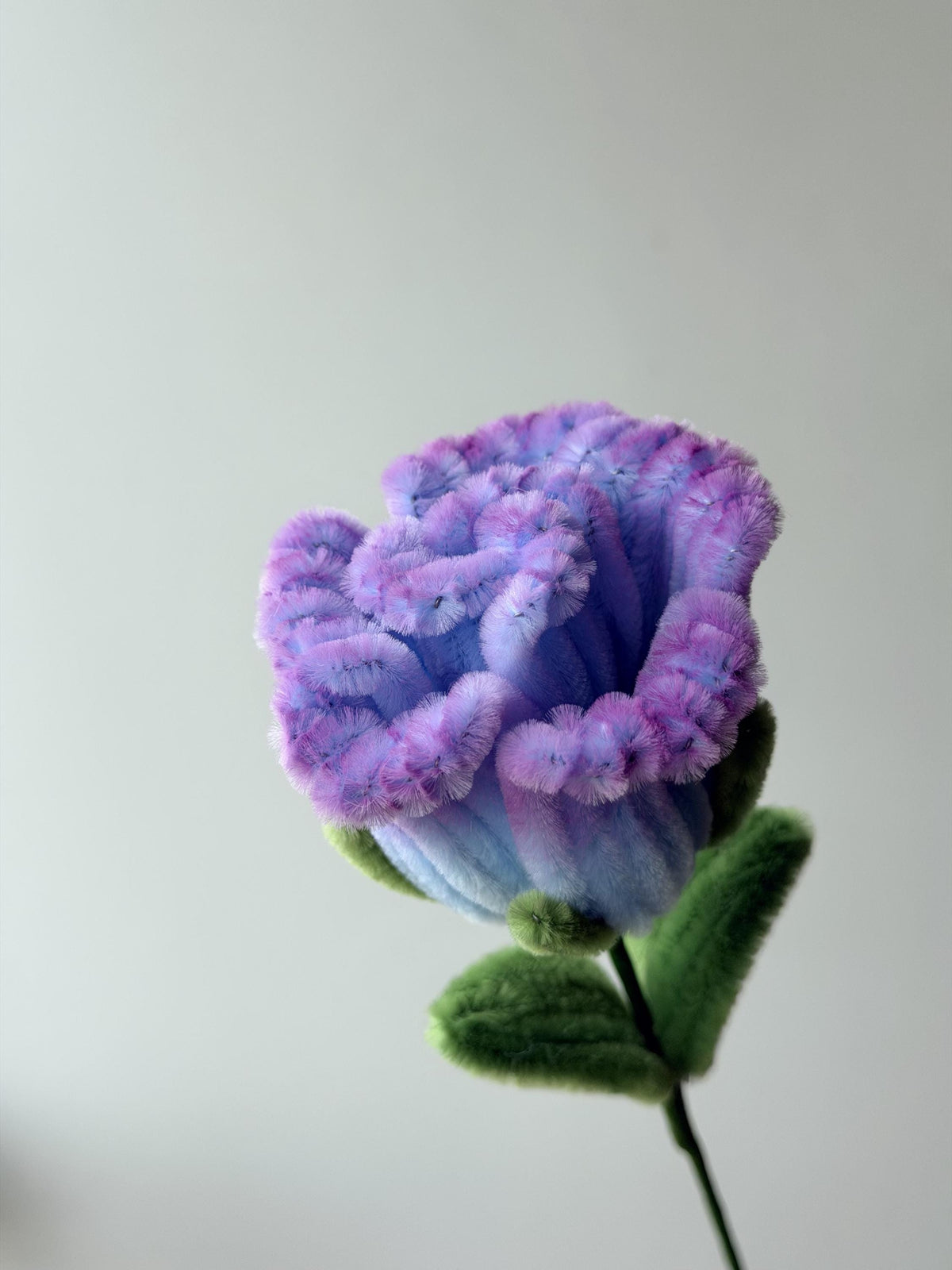Handmade Pipe Cleaner Rose, Colorful Chenille Stem Flower, Single Faux Rose, Cute Gift, Floral Decor