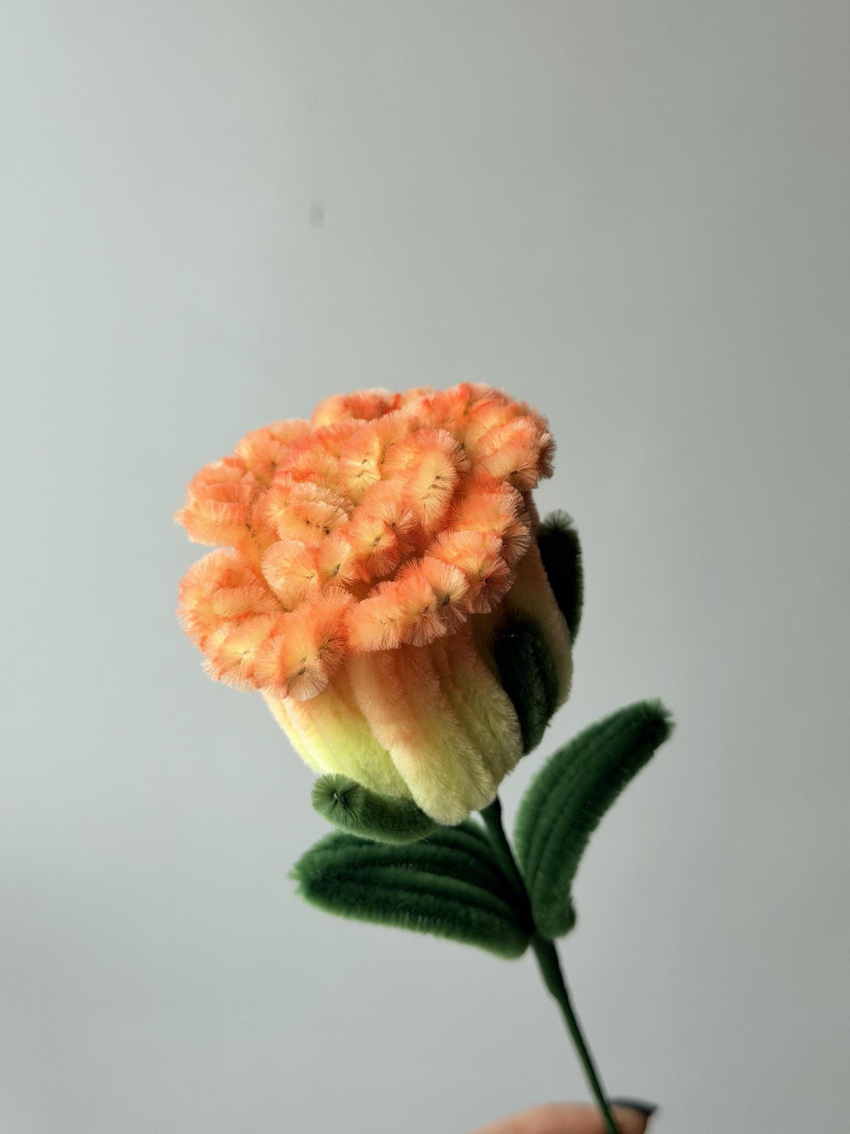 Handmade Pipe Cleaner Rose, Colorful Chenille Stem Flower, Single Faux Rose, Cute Gift, Floral Decor