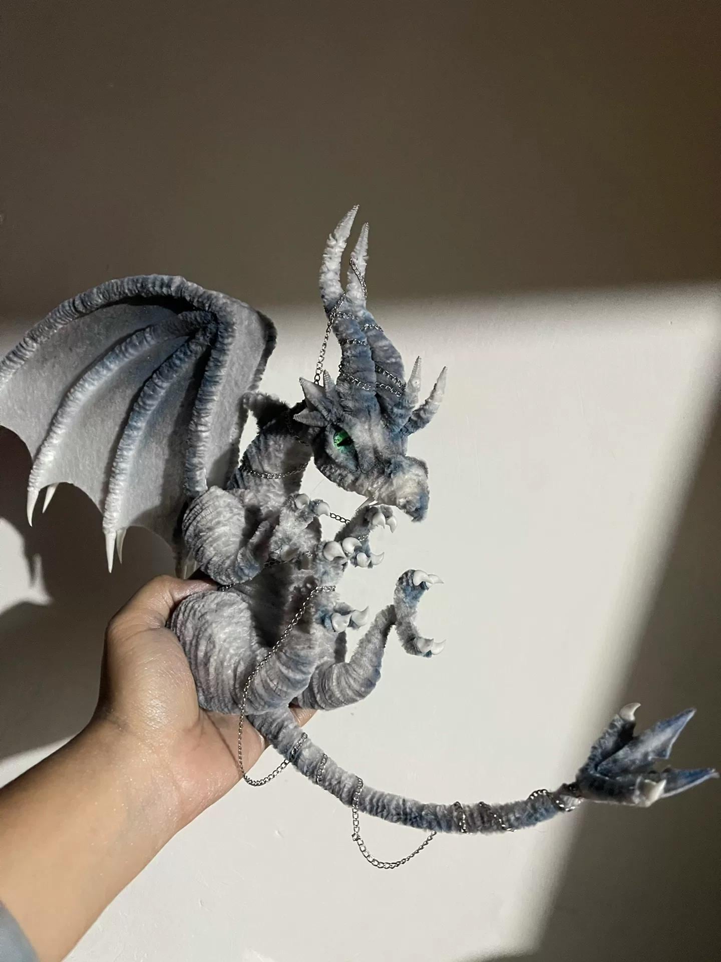 Pipe Cleaner Large Dragon Craft DIY Kit, Chenille Stem Dragon, Handmade Craft Set Gift, Creative Hobby Kit