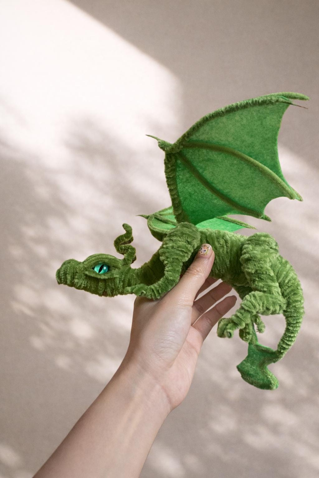 Pipe Cleaner Large Dragon Craft DIY Kit, Chenille Stem Dragon, Handmade Craft Set Gift, Creative Hobby Kit