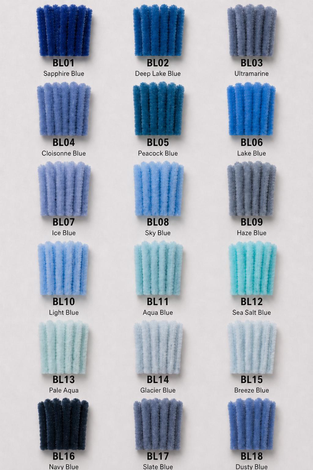 100pcs 8mm Super Dense Pipe Cleaner 30cm, DIY Flower Making Supplies Chenille Stem 104 Colors Available