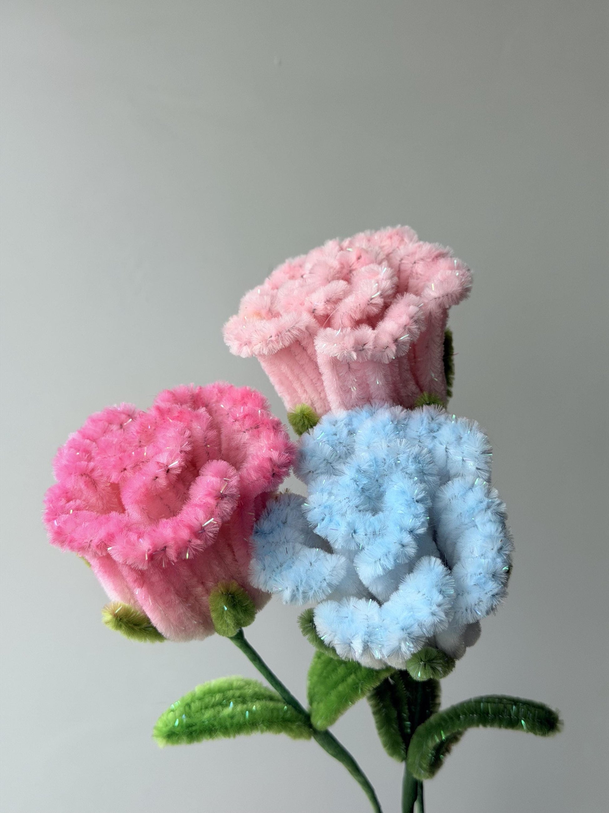 Glitter Chenille Stems 100pcs, Pipe Cleaners 6mm x 30cm, DIY Craft Supplies, Sparkle Pipe Cleaners for Flowers, Kids Crafts, Decoration