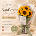 DIY Sunflower Kit, Pipe Cleaner Flower Kit, Handmade Bouquet Craft, Gift for Her, Aesthetic Room Decor, Beginner Friendly Craft