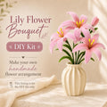 DIY Lily Flower Kit, Pipe Cleaner Flowers, Handmade Craft Kit, Floral DIY Gift, Twist Stem Flower Kit, Home Decor Gift