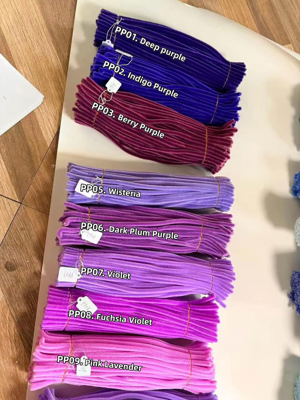 100pcs 8mm Super Dense Pipe Cleaner 30cm, DIY Flower Making Supplies Chenille Stem 104 Colors Available