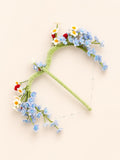 Floral Bow and Arrow, Pipe Cleaner craft, Fairy Garden Style, Fantasy Prop, Room Decor Gift, Unique Handmade Art