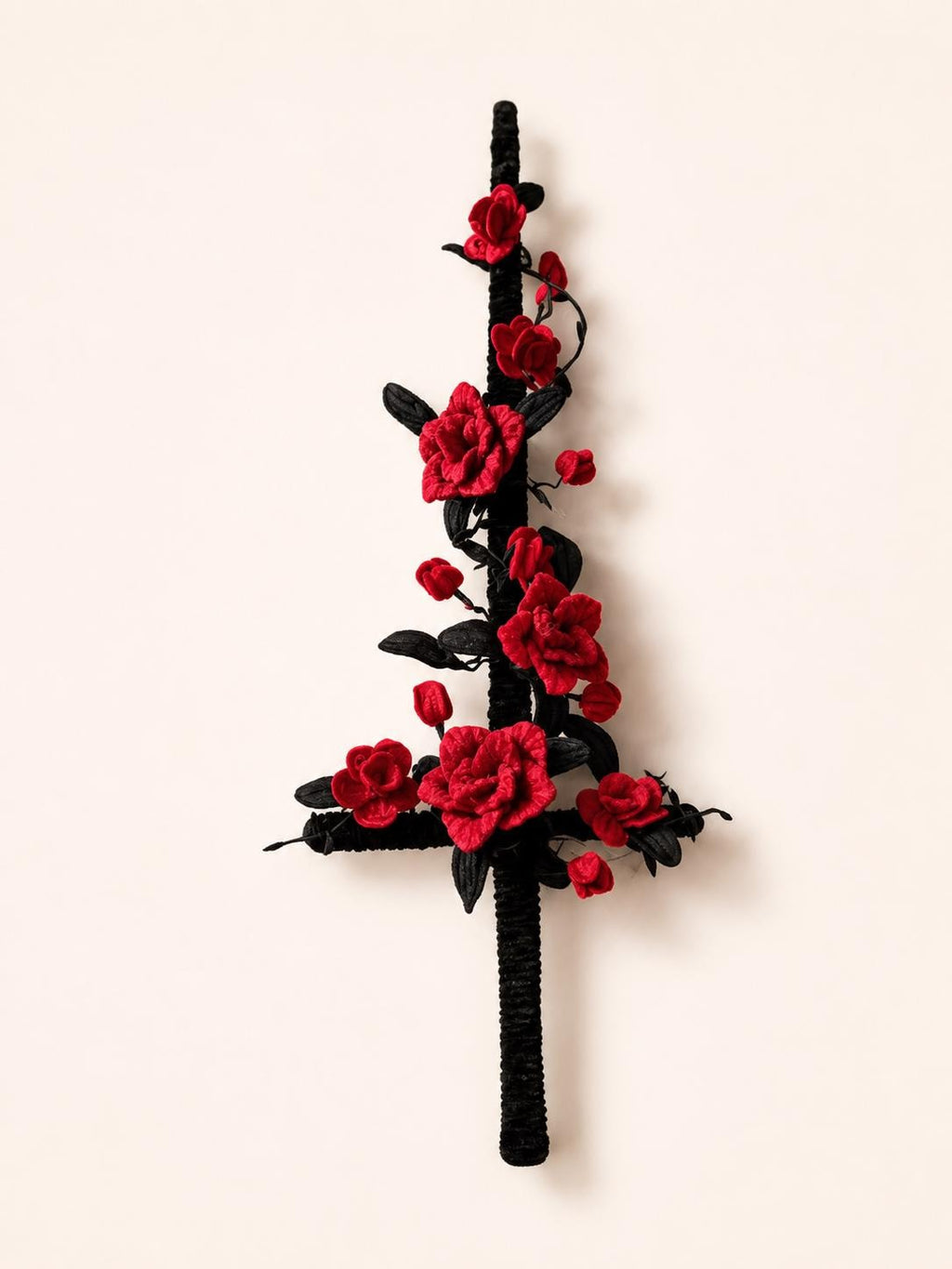 Floral Bow and Arrow, Pipe Cleaner craft, Fairy Garden Style, Fantasy Prop, Room Decor Gift, Unique Handmade Art