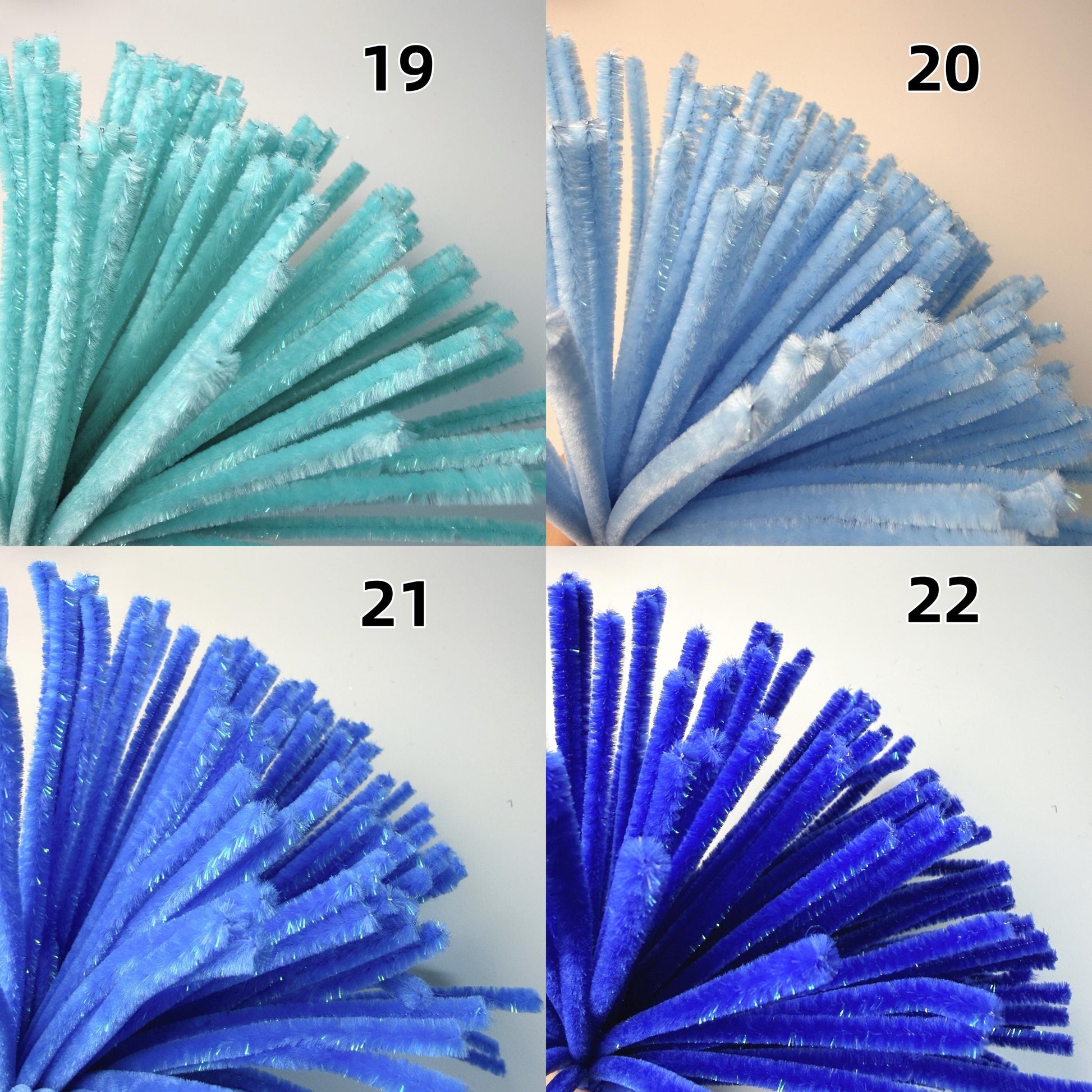 Glitter Chenille Stems 100pcs, Pipe Cleaners 6mm x 30cm, DIY Craft Supplies, Sparkle Pipe Cleaners for Flowers, Kids Crafts, Decoration