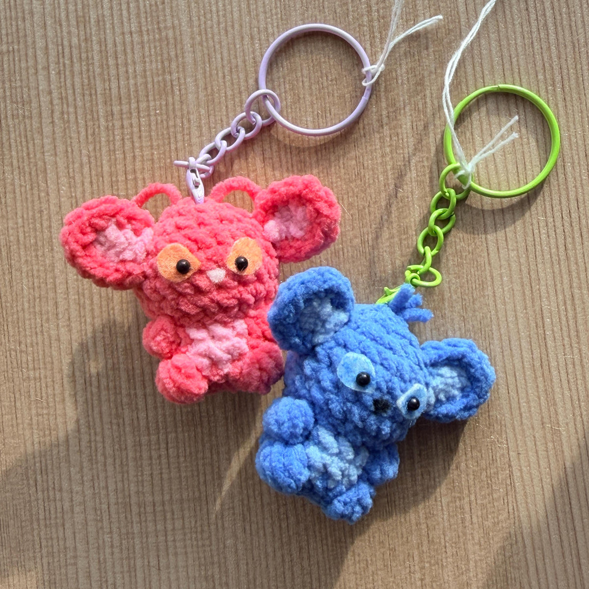 Cute Gummy Style Stitch Crochet Keychain, Crochet Plush Character Charm, Handmade Bag Accessory, Kawaii Gift Keyring