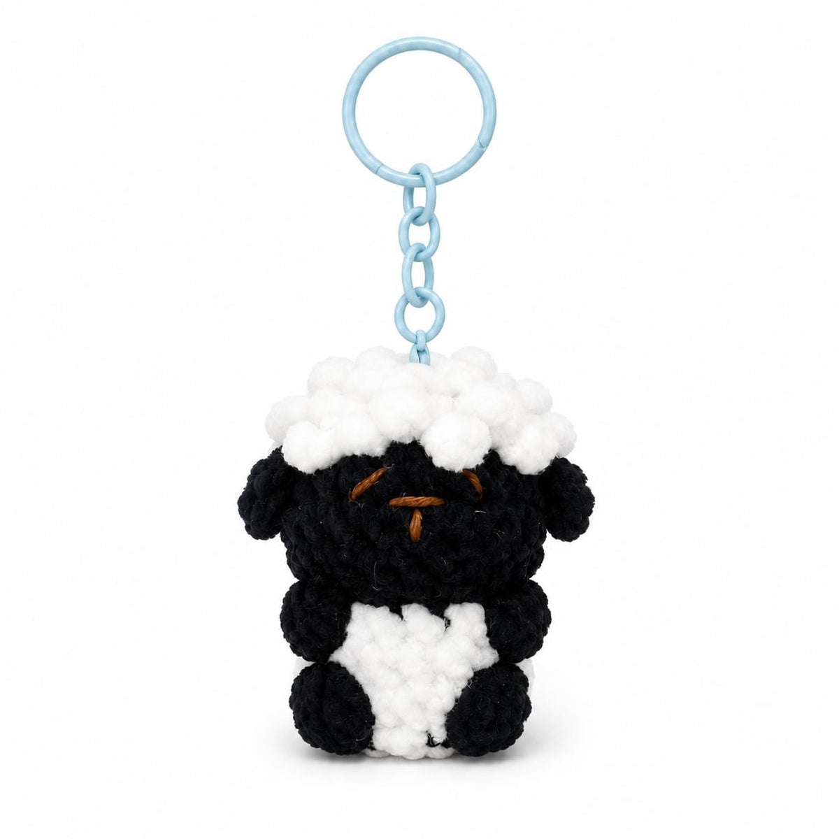 Crochet Little Sheep Keychain, Handmade Gummy Plush Character Charm, Cute Bag Accessory, Kawaii Gift