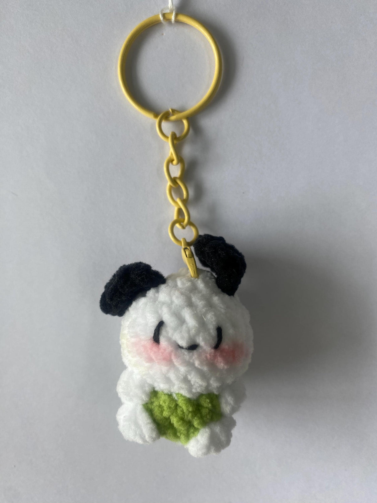 Cute Gummy Style Pochacco Keychain, Crochet Plush Animal Charm, Handmade Bag Accessory, Kawaii Dog Keyring Gift