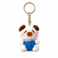 Cute Gummy Style Pug Keychain, Crochet Plush Animal Charm, Handmade Bag Accessory, Kawaii Dog Keyring Gift