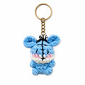 Cute Gummy Style Eeyore the Donkey Keychain, Crochet Plush Animal Charm, Handmade Bag Accessory, Kawaii Eeyore the Donkey Keyring Gift