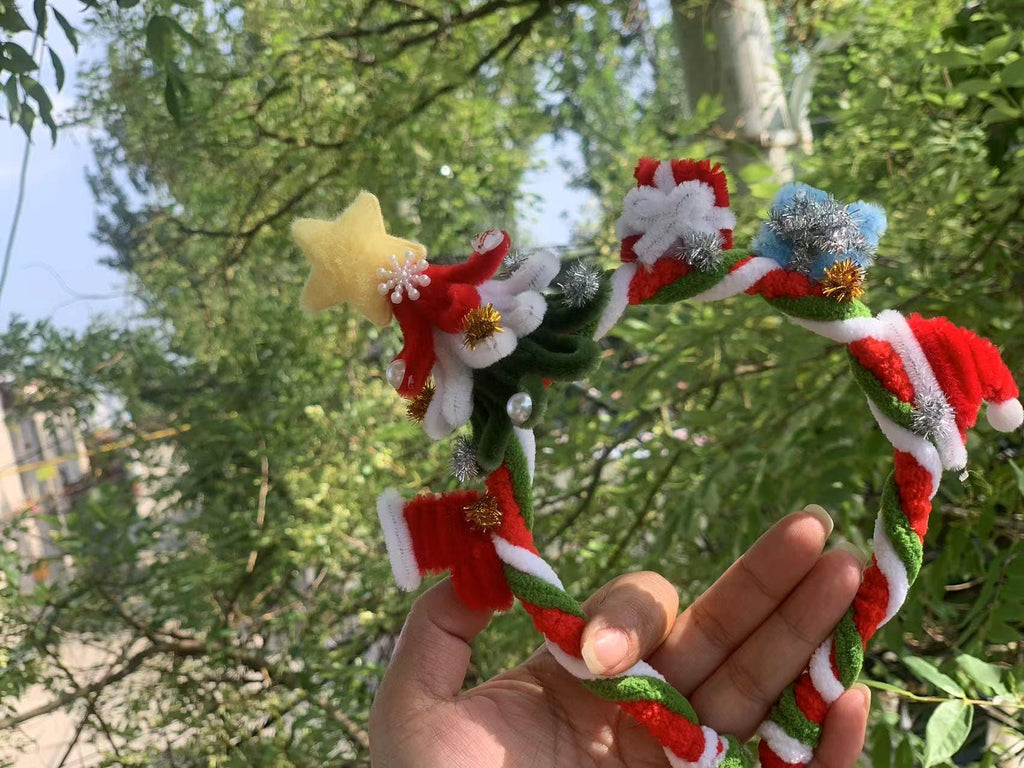 Christmas Santa Headband, Handmade Holiday Hair Accessory, Festive Party Gift