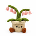Crochet Small Lily of the Valley Pot, Handmade Yarn Plant, Cute Crochet Plant Decor, Botanical Gift, Home Decoration