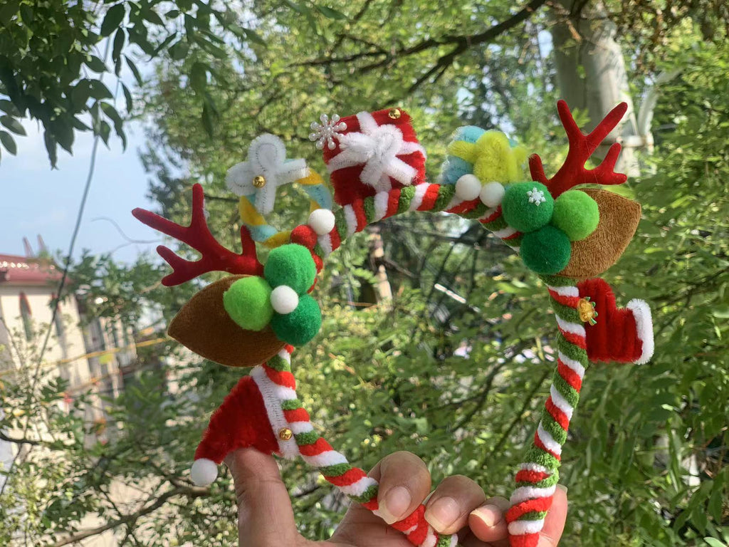 Christmas Santa Headband, Handmade Holiday Hair Accessory, Festive Party Gift