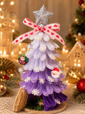 Handmade Xmas Tree House, Pipe Cleaner Holiday Village, Festive Tabletop Decor, Mini House Gift
