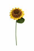 Sunflower with Seeds Crochet Flower Stem CF-010