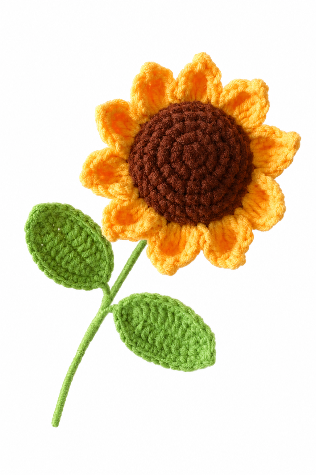 Sunflower Crochet Flower Stem CF-011