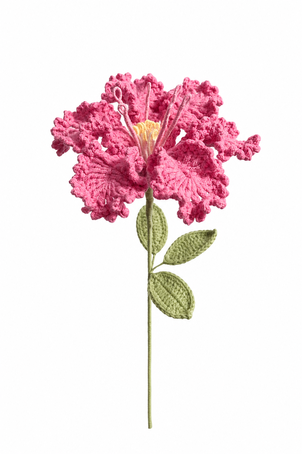 Giant Crape Myrtle Crochet Flower Stem CF-028