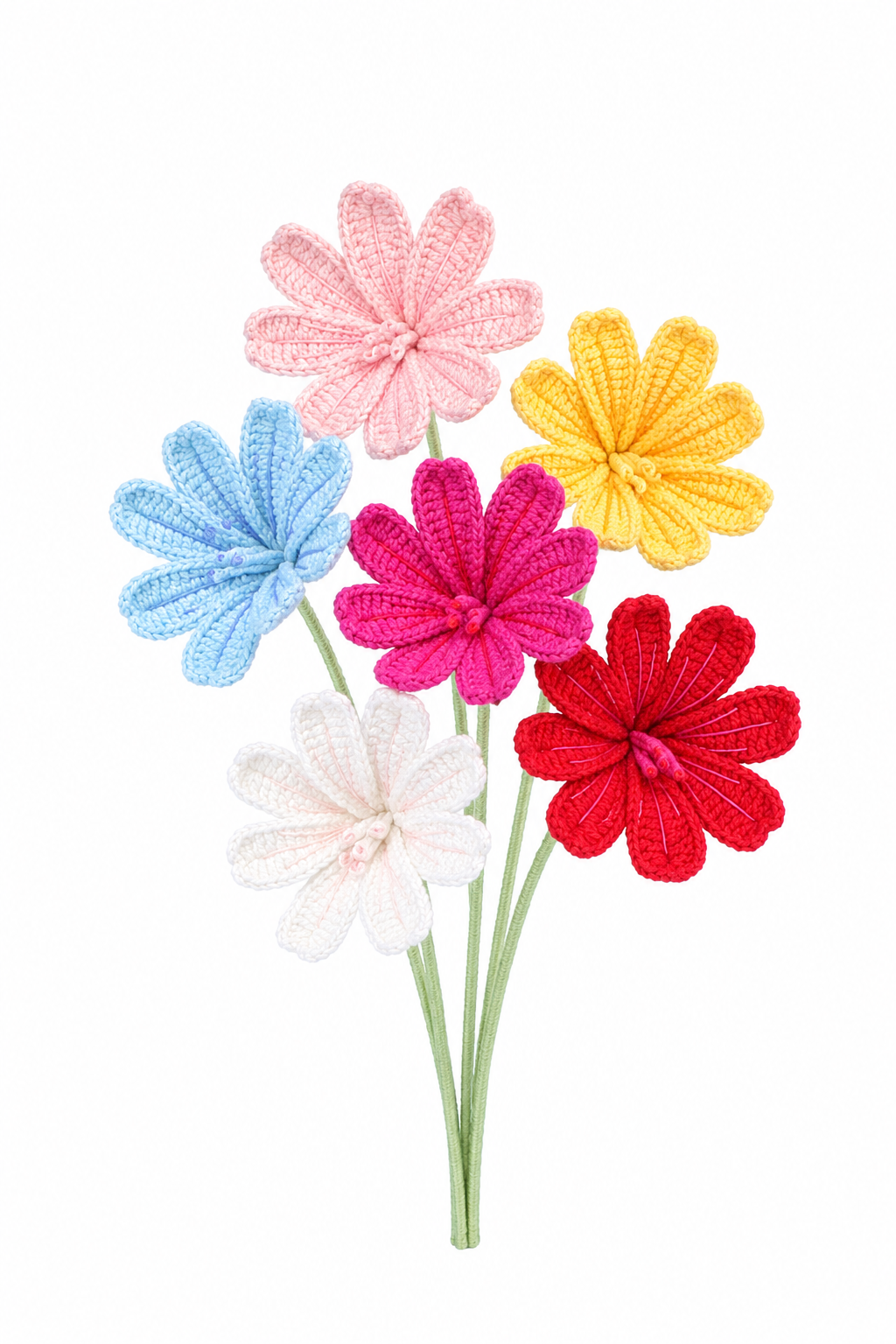 Lewisia Crochet Flower Stem CF-038