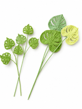 Monstera Leaf Crochet Flower Stem CL-008