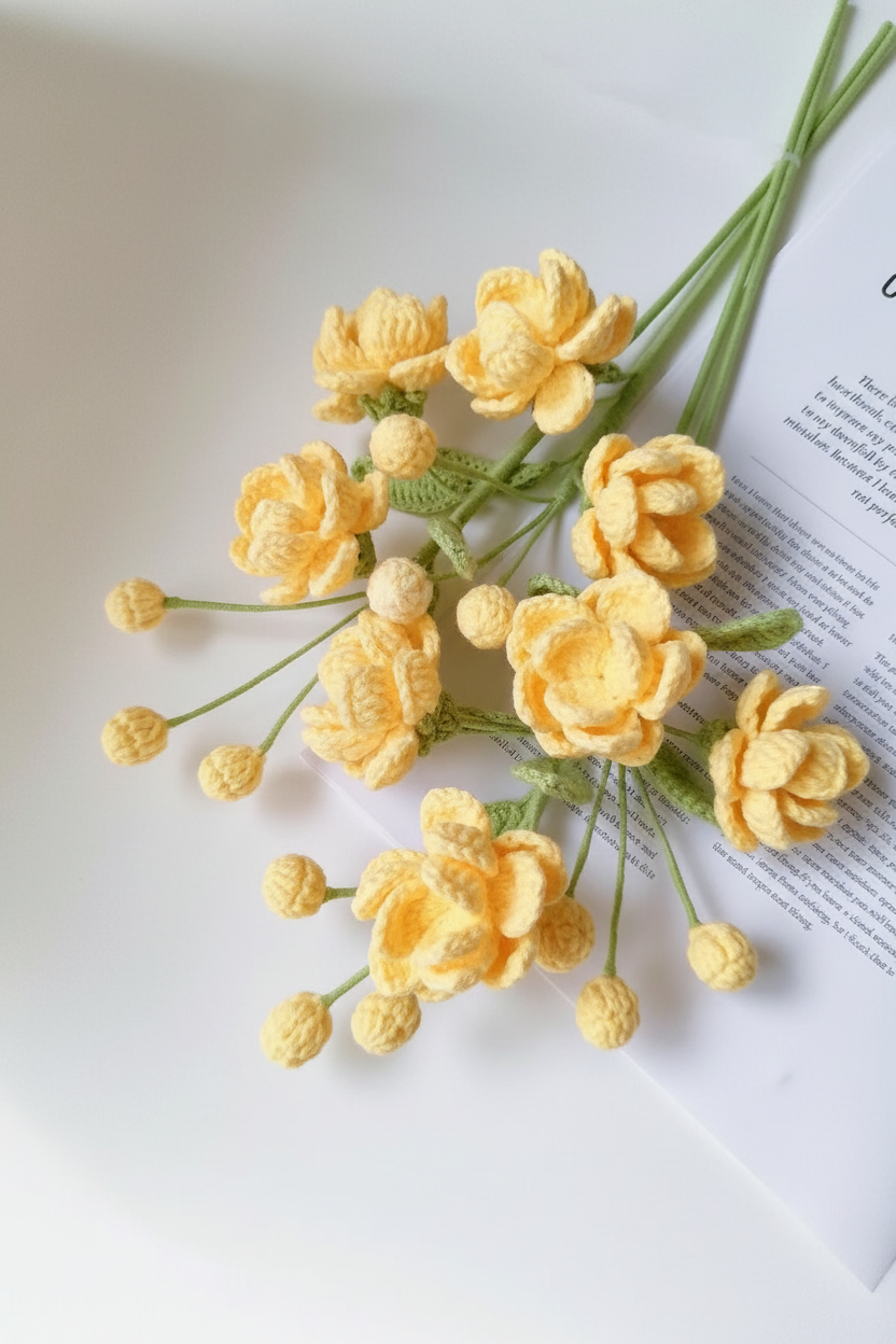 Jasmine Crochet Flower Stem CF-026