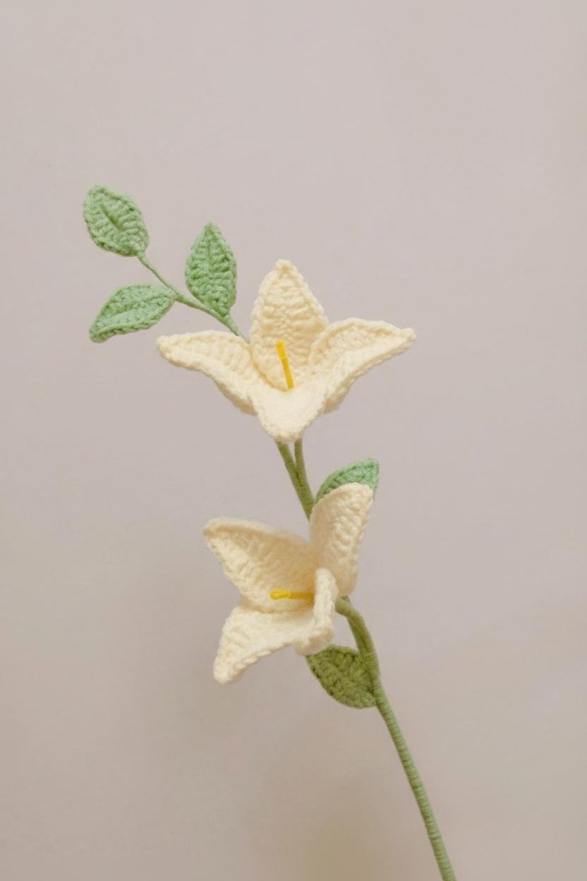 Forsythia Crochet Flower Stem