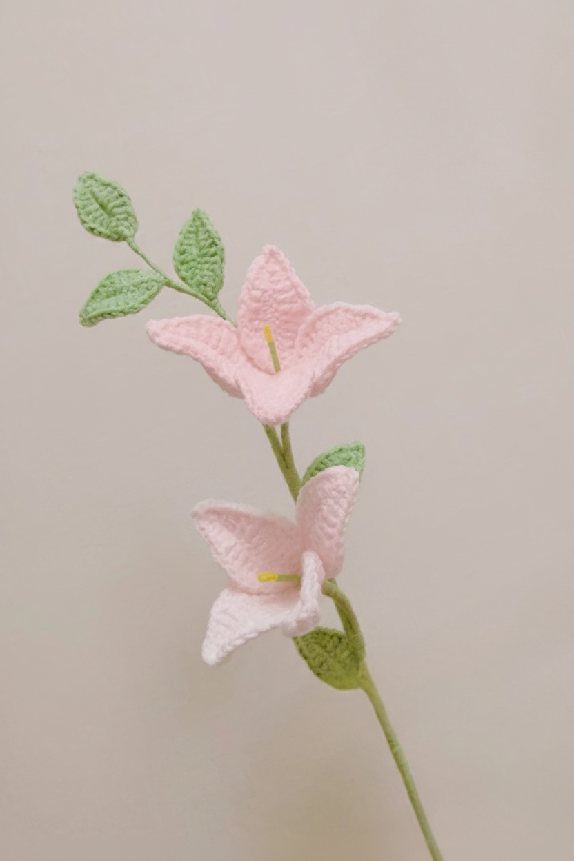 Forsythia Crochet Flower Stem