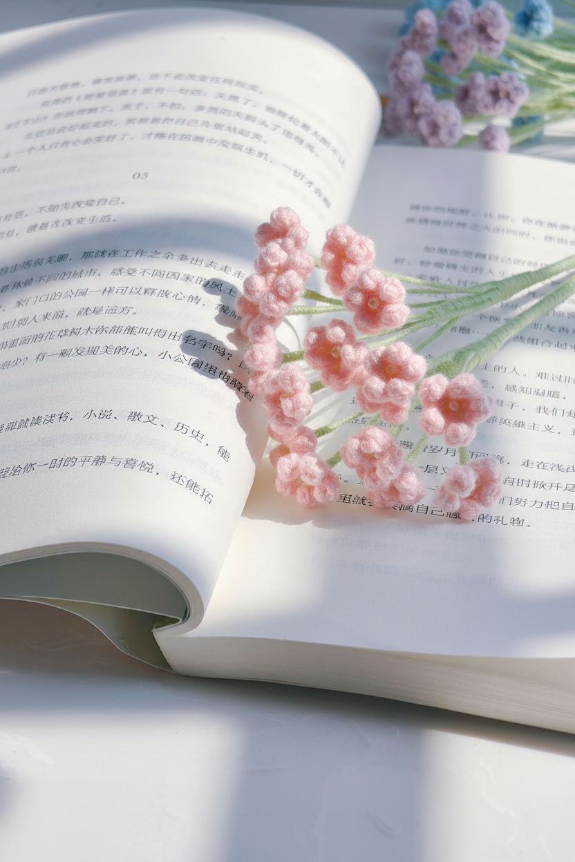 Baby Breath Crochet Flower Stem