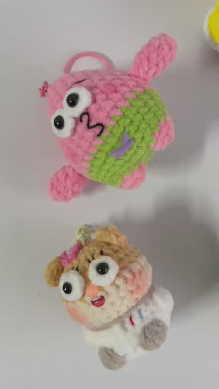 SpongeBob SquarePants Crochet Character Keychains
