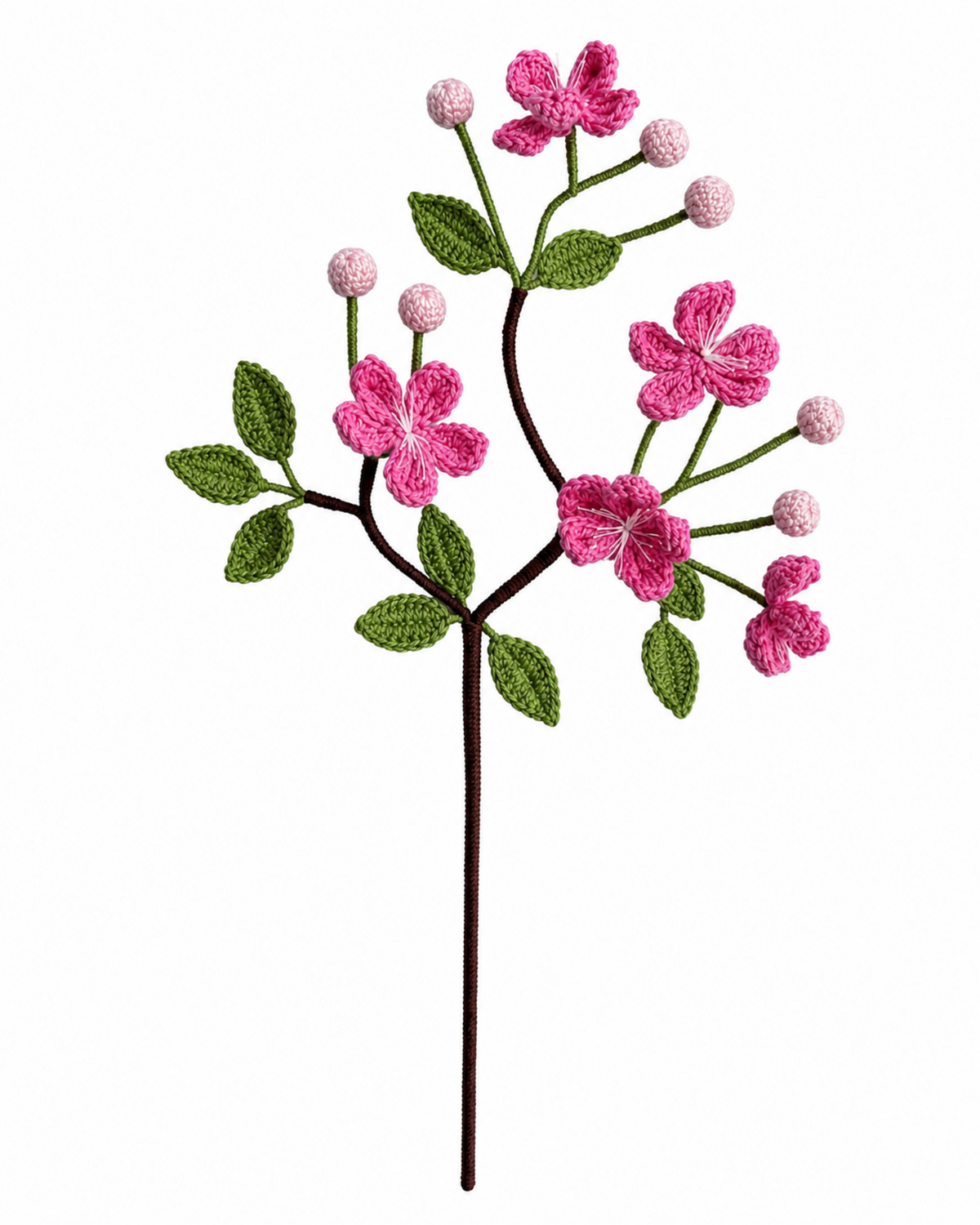 Begonia Crochet Flower Stem